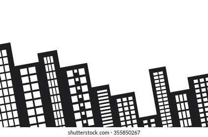 city buildings.vector illustration.