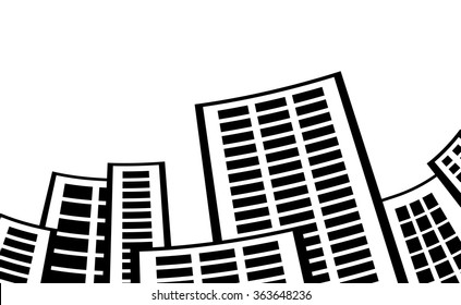 city buildings.vector illustration.