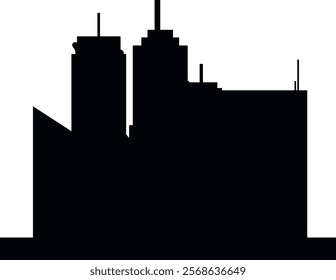 City Built Structure Silhouette Illlustration