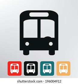 city bus icon. 