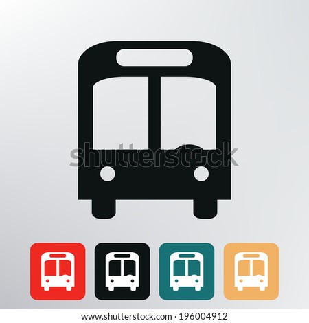 city bus icon. 