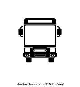 Plantilla de diseño de icono de bus de ciudad aislada