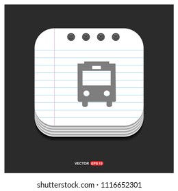 City bus icon - Free vector icon