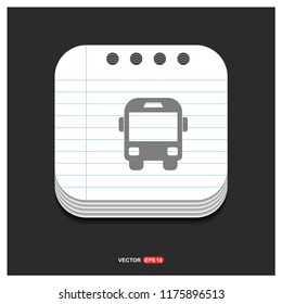 City bus icon - Free vector icon