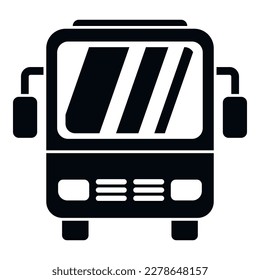 City bus icon simple vector. Airport trasfer. Trip traffic