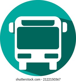 Bus urbano, ilustración, vector sobre fondo blanco.