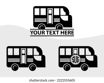 City Bus SVG Printable Vector Illustration