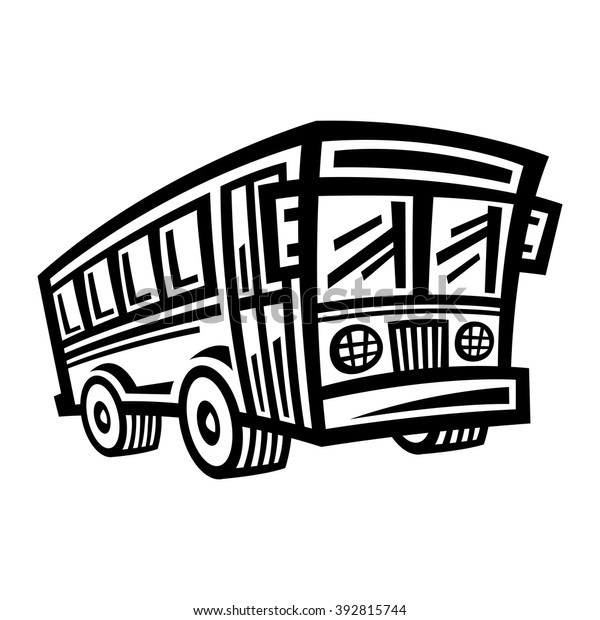 City Bus Transit Vehicle\
vector icon