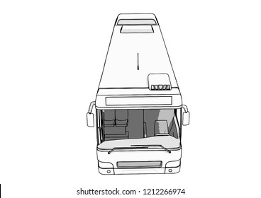 city bus vector