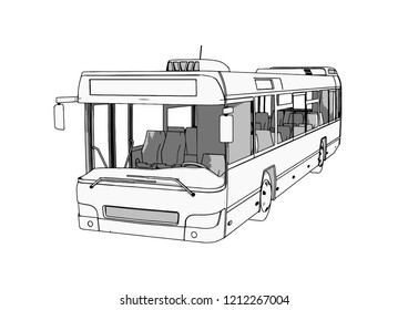 city bus vector