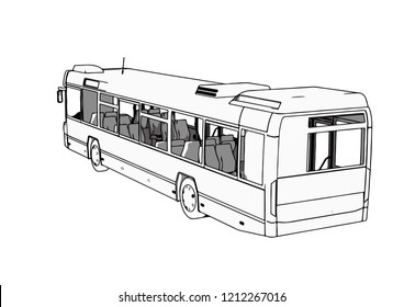 city bus vector