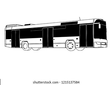 city bus vector