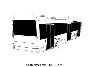 city bus vector