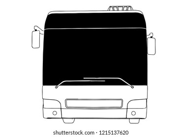 city bus vector
