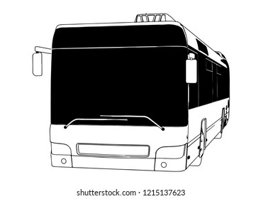 city bus vector