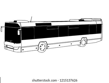 city bus vector