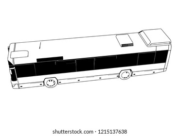 city bus vector