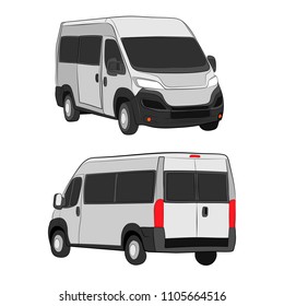 the city bus vector drawing illustration