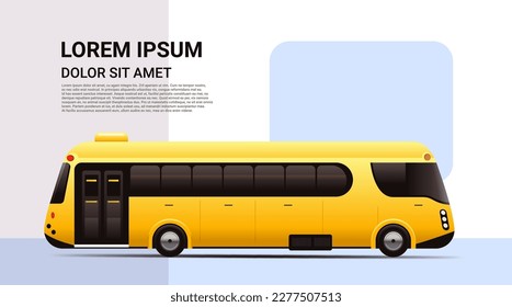 city bus vehicle modern public transport urban and countryside traffic comfortable moving concept