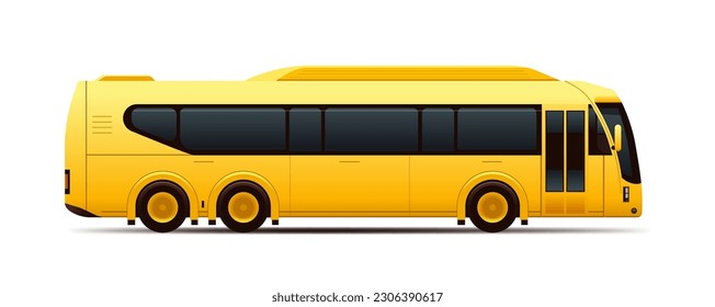 city bus vehicle modern public transport urban and countryside traffic comfortable moving concept