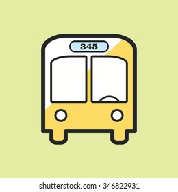 city bus.vector illustration.