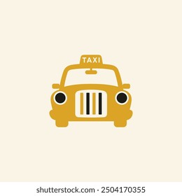 City Taxi Vektor Design Silhouette