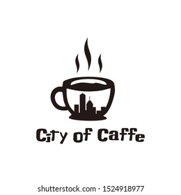 city of cafe or coffee or tea logo design inspiration
