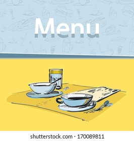 City cafe cover template