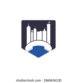 City Call vector logo design template. Phone City logo designs concept	