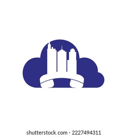 City Call vector logo design template. Phone City logo designs concept	