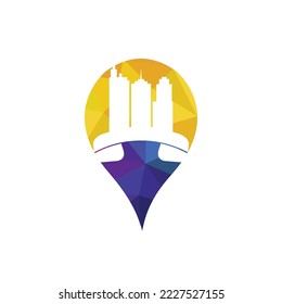 City Call vector logo design template. Phone City logo designs concept	