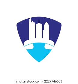 City Call vector logo design template. Phone City logo designs concept	