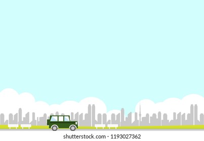 city and car