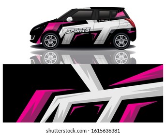 City Car Decal Vector Design