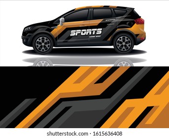 City Car Decal Vector Design