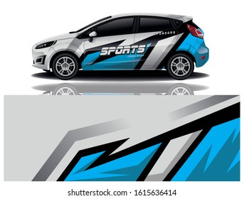 City Car Decal Vector Design