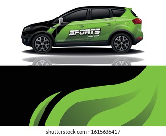 City Car Decal Vector Design