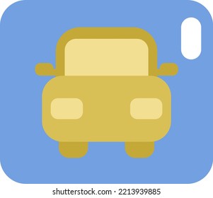 City car, illustration, vector on white background.