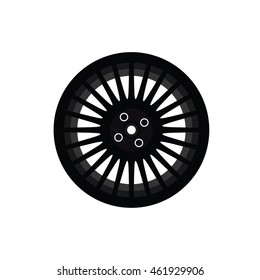 City Car Rim Vector Icon