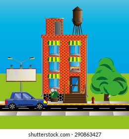City car road