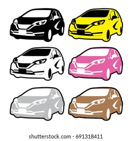city car six color