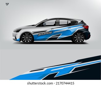 City Car Wrap Design modern eye catching ready use. place your logo. Printable eps files.