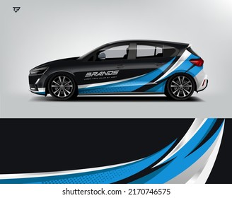 City Car Wrap Design modern eye catching ready use. place your logo. Printable eps files.