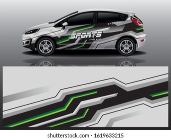 City car wrapping decal design