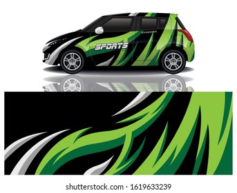 City car wrapping decal design