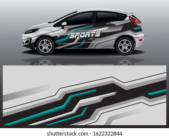 City car wrapping decal design