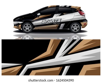 City car wrapping decal design