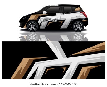 City car wrapping decal design