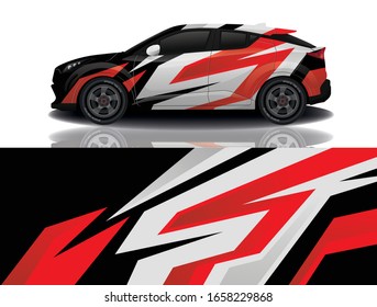 City car wrapping decal design