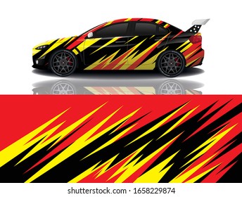 City car wrapping decal design